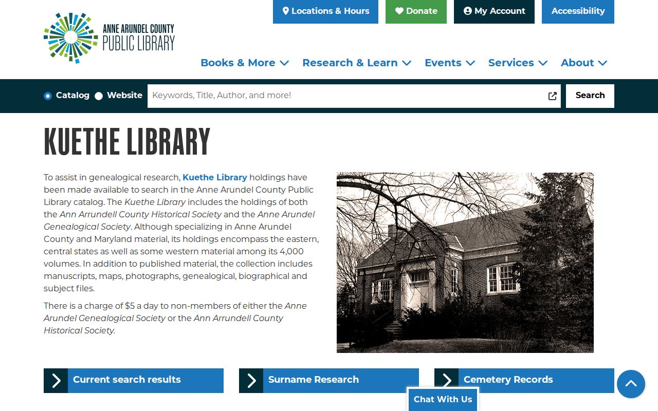 Glen Burnie people directories Kuethe genealogy collection